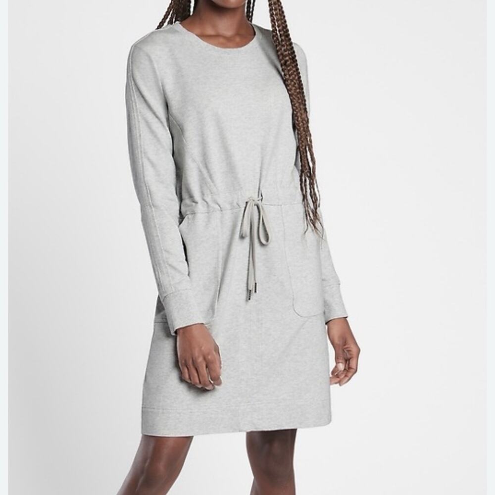 Athleta Gray Long Sleeve Dress